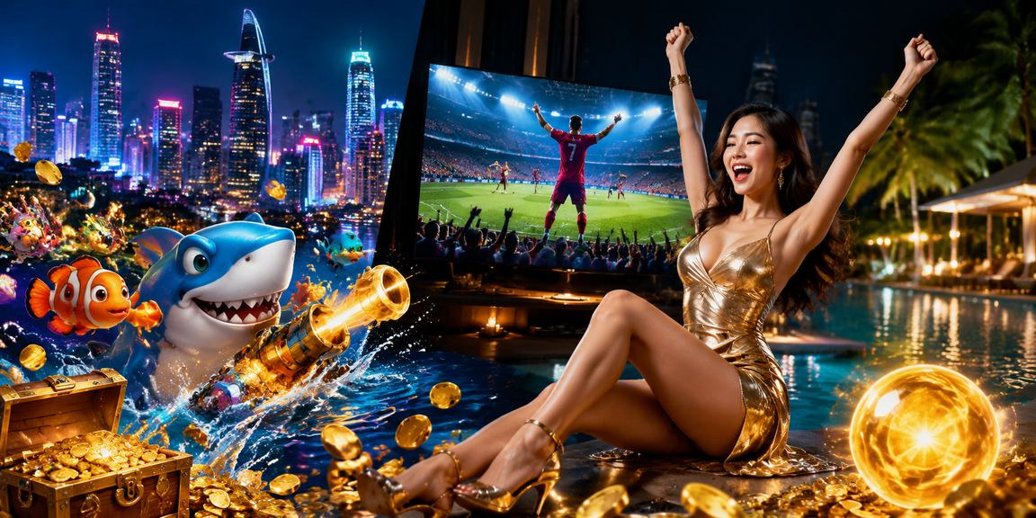 Người chơi game bắn cá tại quán game neon sáng đêm ở TP Hồ Chí Minh
