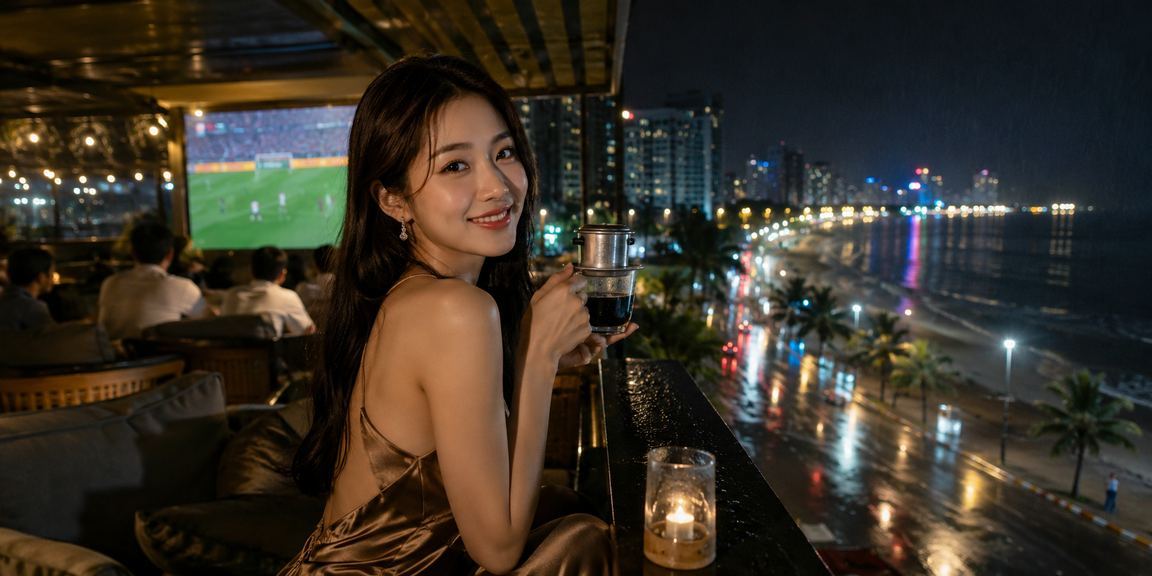 Người hâm mộ bóng đá theo dõi kết quả cá cược tại quán cà phê Nha Trang